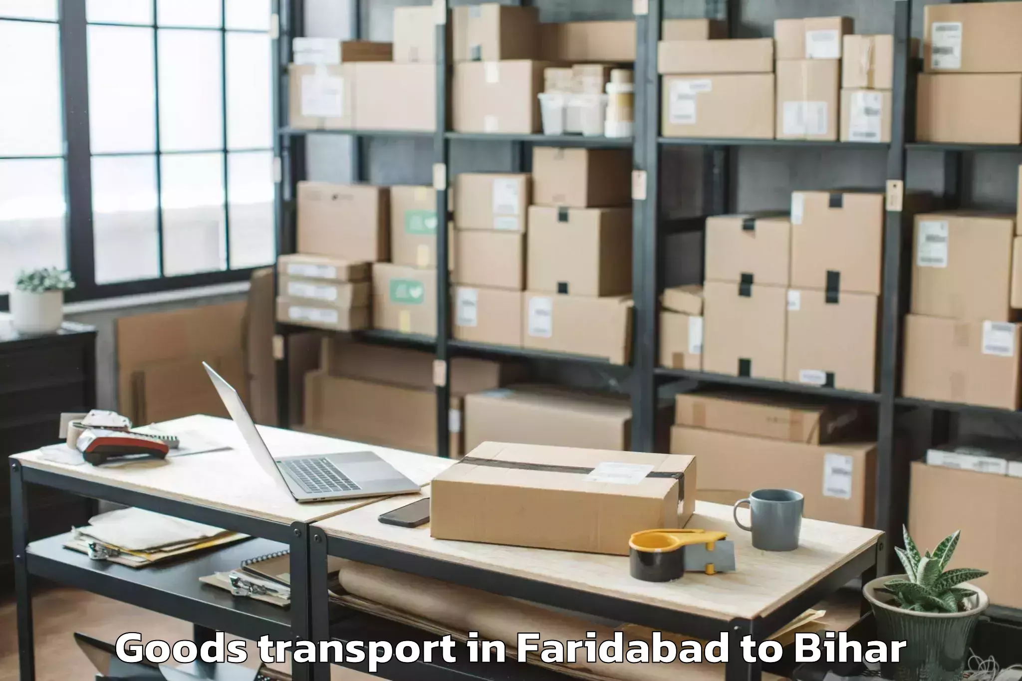 Affordable Faridabad to Puranhia Goods Transport